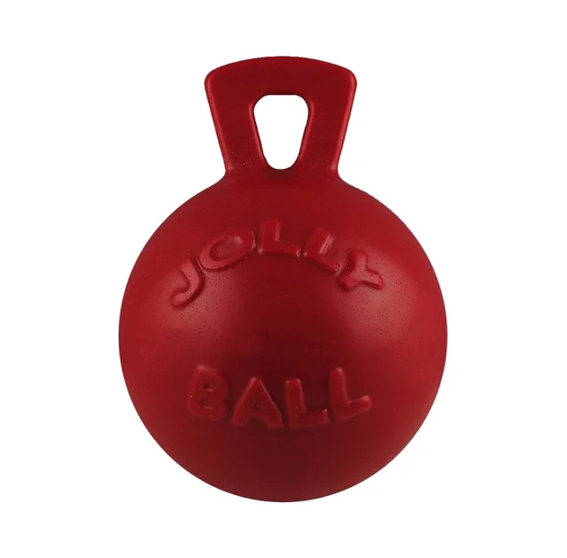 Игрушка Jolly Pets Tug-n-Toss гиря, средняя, для собак 9-27 кг, красная, 13 см