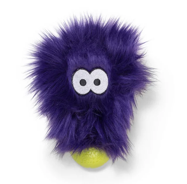 Игрушка-пищалка West Paw Rosebud Purple Fur, фиолетовая, 17 см