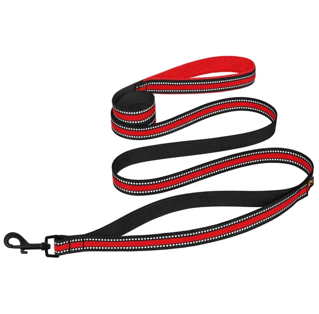 Повідець BronzeDog Mesh для собак, сітчастий нейлон, червоний, 200×2 см