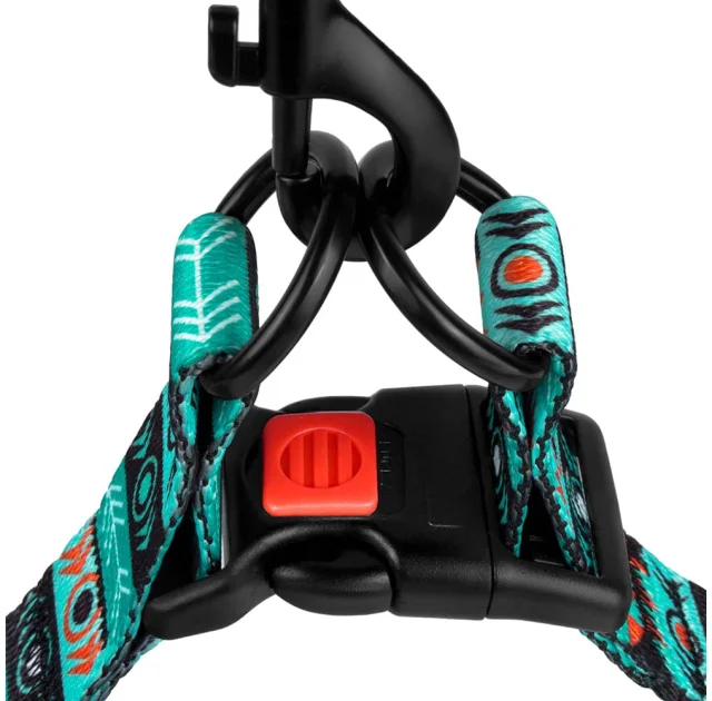 Шлея BronzeDog Tribal для собак, нейлон, принт инки, 40-53 см