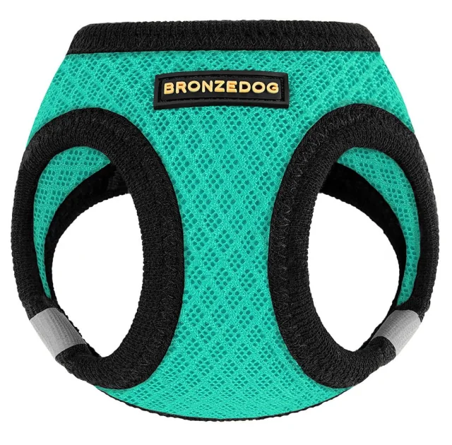 Шлея BronzeDog Mesh Vest для собак, сетчатый нейлон, ментоловый, 43-53 см