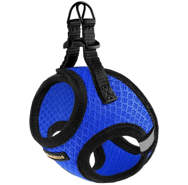 Шлея BronzeDog Mesh Vest для собак, сетчатый нейлон, синий, 34-42 см