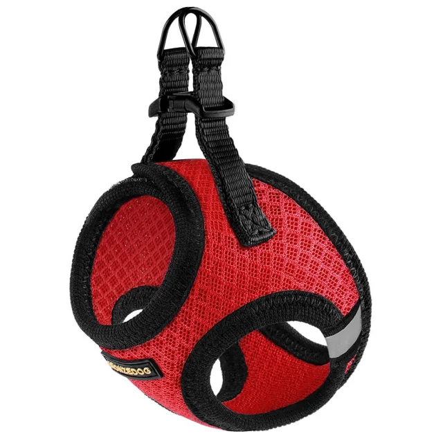 Шлея BronzeDog Mesh Vest для собак, сетчатый нейлон, красный, 34-42 см