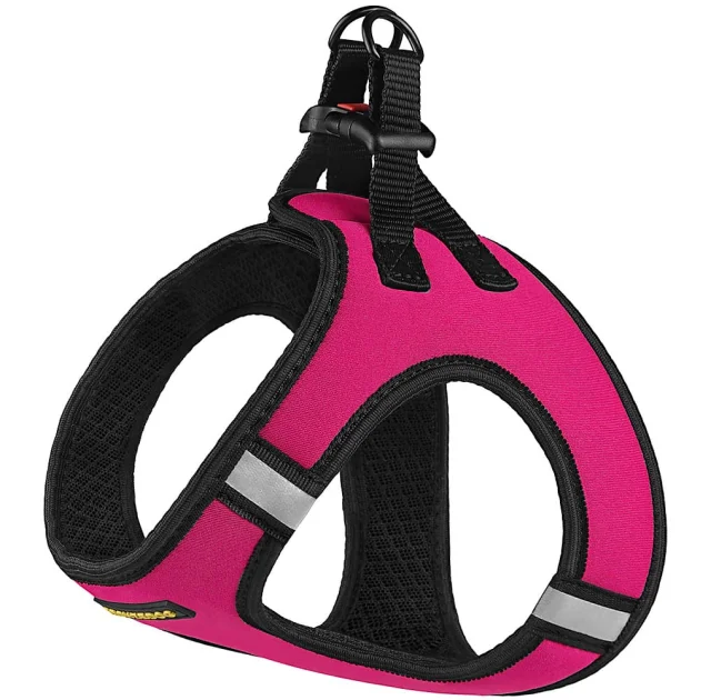 Шлея BronzeDog Sport Vest для собак из нейлона, неопрена и 3D сетки, розовый, 26-29 см