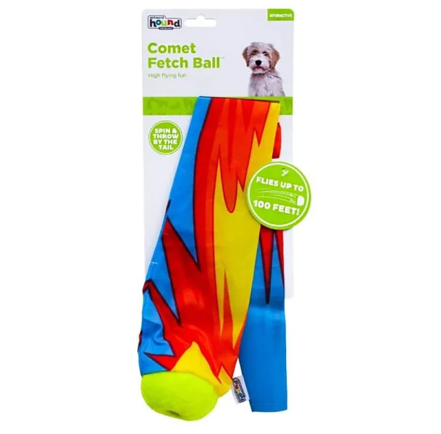 Іграшка для собак Outward Hound Comet Fetch Ball М'яч-комета, велика, 27×13×6.35 см