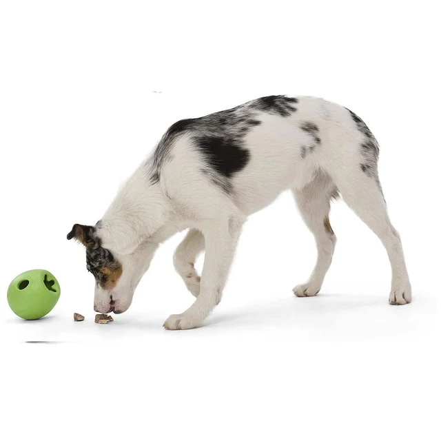 Игрушка для собак West Paw Rumbl Jungle Green, для лакомств, зелёная, 10 см