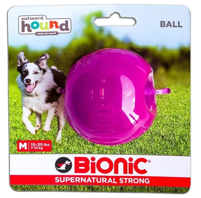 Игрушка Bionic Opaque Ball мяч, средний, для собак 7-16 кг, фиолетовый, 6.7 см