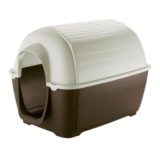 Пластикова будка Ferplast Kenny 05 Plastic Kennel для собак у формі голку, 70x100,6x70,5 см
