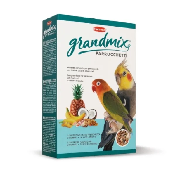 Повседневный корм Padovan GrandMix Parrocchetti для средних попугаев, 850 г