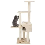 Игровой комплекс Trixie Alicante с домиком, для кошек, 142 см, бежевый