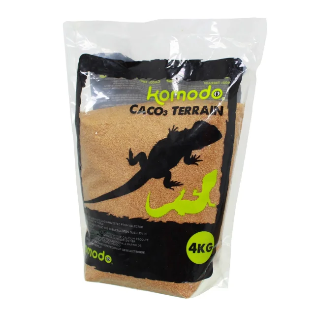 Пищевой песок для рептилий Komodo CaCo3 Sand Caramel, 4 кг