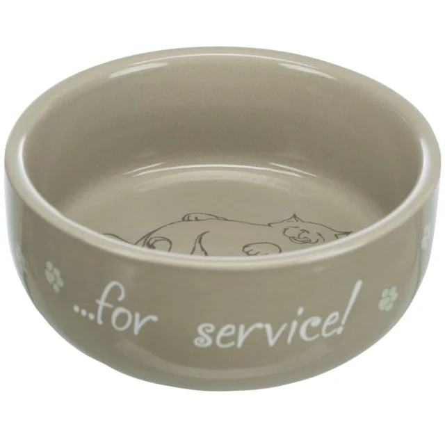 Миска Trixie Thanks for Service для кошек, керамика, 0,3 л/11 см