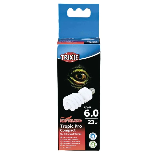 Лампа для тераріуму Trixie Tropic Pro Compact 6.0, 6×15.2 см, 23 Вт
