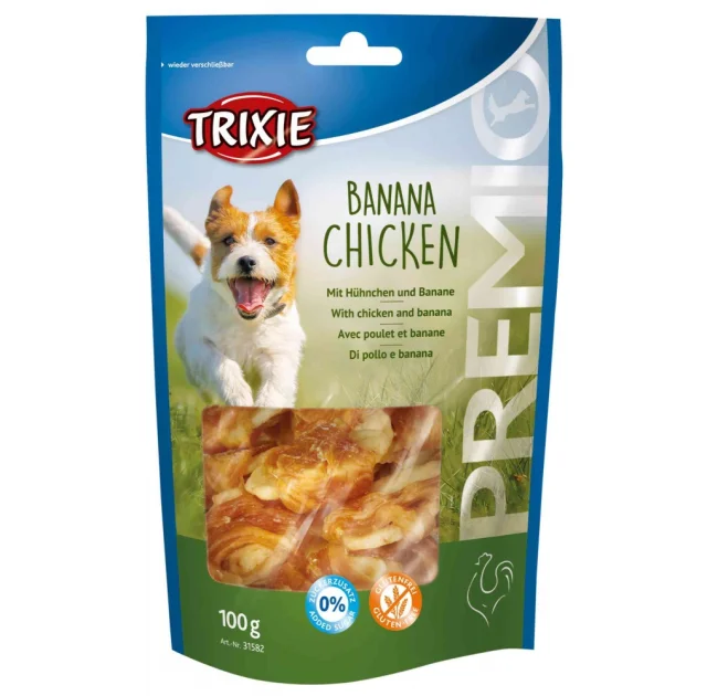 Лакомство Trixie - Banana&Chicken курица с бананом, для собак, 100 г