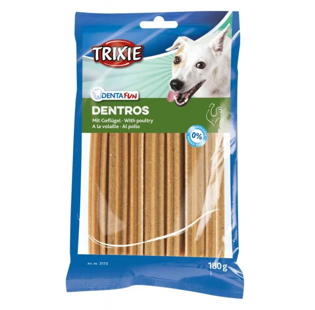 Лакомство Trixie Dentros для собак, птица, 180 г, 7 шт