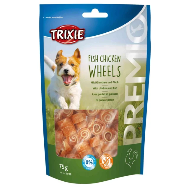 Лакомство Trixie - Fish Chicken Wheels рыба с курицей, для собак, 75 г