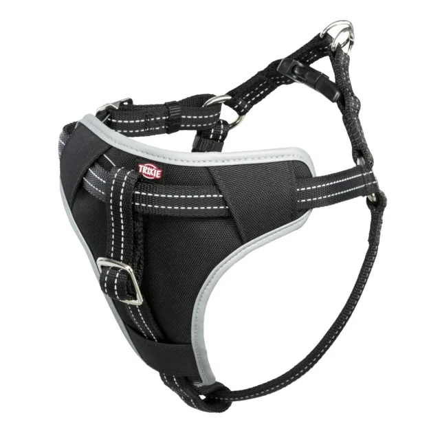 Шлея в авто Trixie Dog Protect для собак чорний, 20 мм, 50-65 см