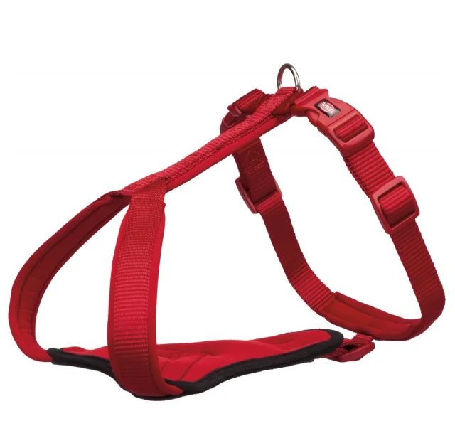 Шлея Trixie Premium Y-Harness для собак, 95-120 см, 25 мм, размер XL-XXL, красный
