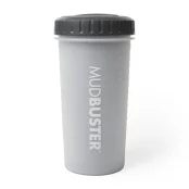Лапомийка DEXAS MudBuster велика з кришкою, для собак, висота 22 см, діаметр 12 см, світло-сіра