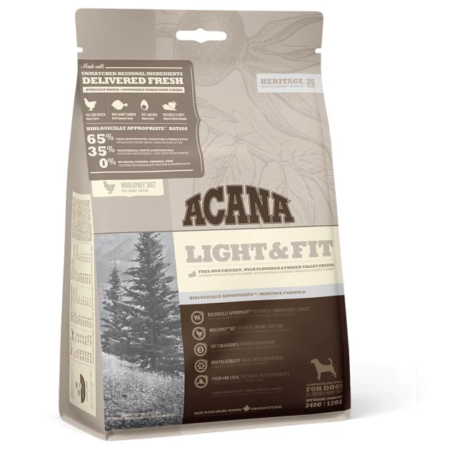 Сухий корм Acana Light&Fit для дорослих собак із зайвою вагою, 340 г