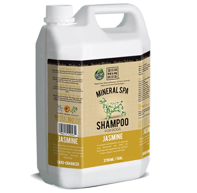 Шампунь RELIQ Mineral Spa Jasmine Shampoo с маслом жасмина, для собак, 3.79 л