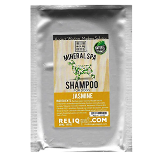 Шампунь RELIQ Mineral Spa Jasmine Shampoo с маслом жасмина, для собак, 50 мл
