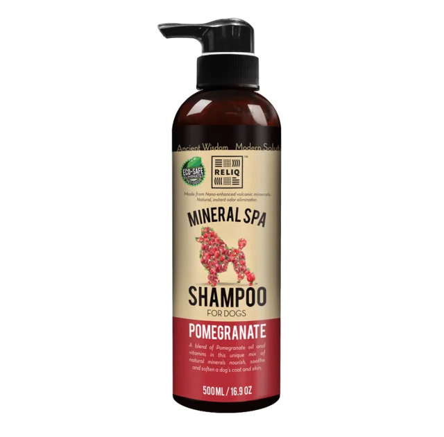 Шампунь RELIQ Mineral Spa Pomegranate Shampoo с экстрактом граната, для собак, 500 мл