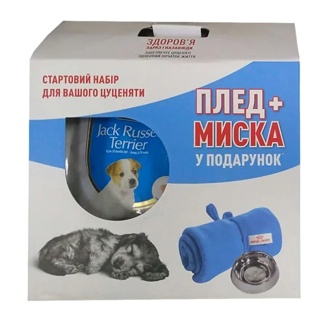 Сухой корм Royal Canin Jack Russell Terrier для щенков джек рассел терьера 1.5 кг + подарок миска и плед