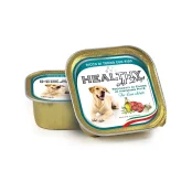 Влажный корм Healthy All Days, паштет с кусочками, тунец с рисом, для собак, 150 г