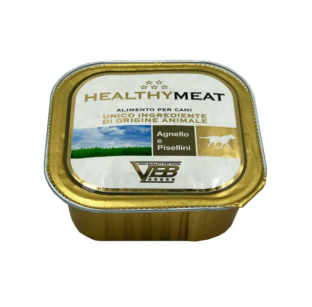 Консерва Healthy Meat монопротеиновая, паштет с ягнятионой и мелким горохом, для собак, 150 г