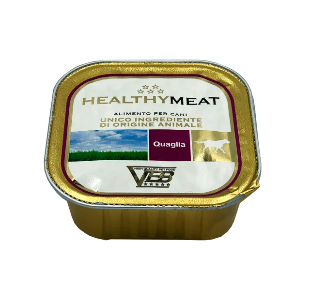 Консерва Healthy Meat монопротеиновая, паштет с перепелкой, для собак, 150 г