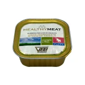 Консерва Healthy Meat монопротеиновая, паштет с крольчатиной и рисом, для щенков, 150 г