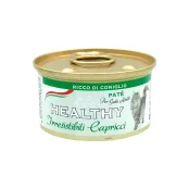 Консерва Healthy Irresistibili Capricci для требовательных кошек, паштет с крольчатиной, 85 г