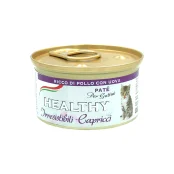 Консерва Healthy Irresistibili Capricci для вибагливих кошенят, паштет з курятиною та яйцями, 85 г
