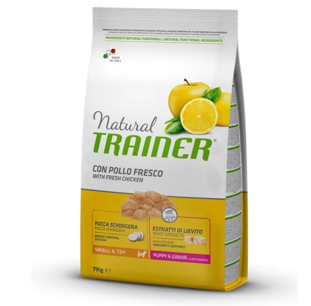 Полноценный рацион Trainer Natural Super Premium для щенков мелких пород в возрасте от 1 до 10 месяцев, 7 кг