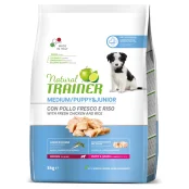 Корм Trainer Natural Super Premium для щенков средних пород, до 15 месяцев, укрепляет иммунную систему, 3 кг