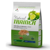 Корм Trainer Natural Super Premium для взрослых собак больших пород, свежая курица, рис и алое вера, 3 кг