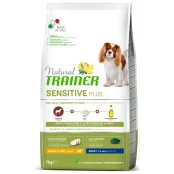 Корм Natural Trainer Dog Sensitive Plus для дорослих собак малих порід, монопротеіновий, з кониною, 7 кг