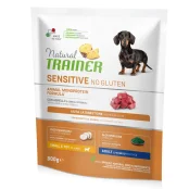 Корм Natural Trainer Dog Sensitive для дорослих собак дрібних порід, ягня і цілісний злаки, 800 г