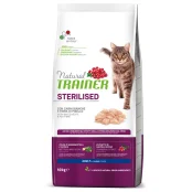 Корм Trainer Natural Super Premium для взрослых стерилизованных кошек от 1 года, с белым мясом, 10 кг