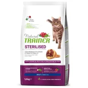 Корм Trainer Natural Super Premium для взрослых стерилизованных кошек от 1 года, сыровяленая ветчина, 1.5 кг