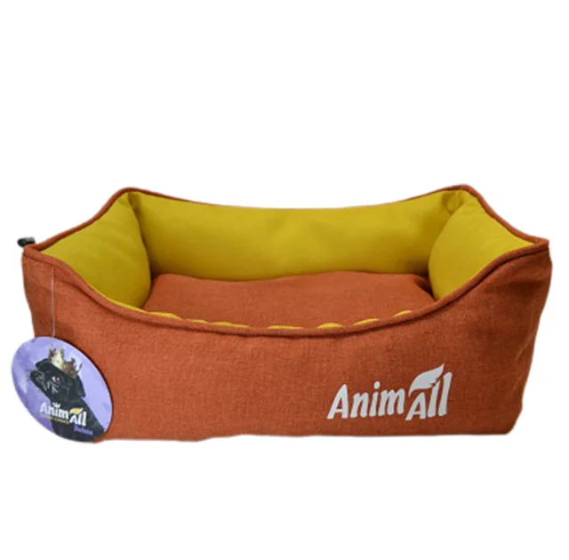 Лежанка AnimAll Anna S Orange для собак і котів, помаранчева, 45×35×16 см
