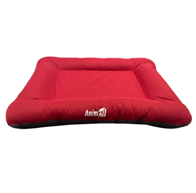 Лежанка AnimAll Super Max M HOT RED для собак и кошек, красная, 80×65 см