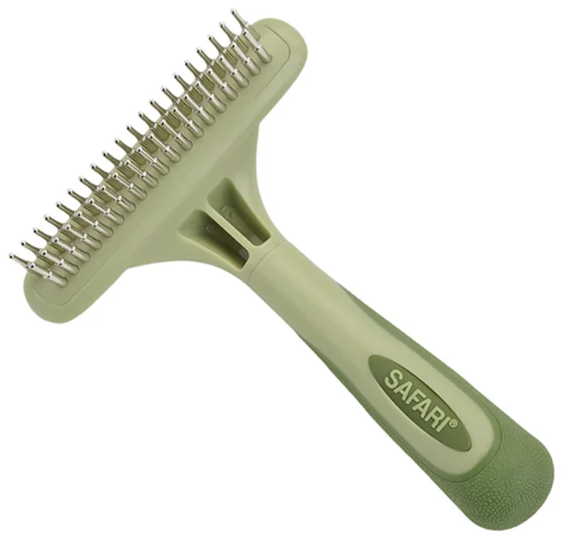Двухрядные грабли Safari Dog Rotating Pin Double Row Undercoat Rake для подшерстка собак
