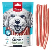 Ласощі Wanpy Chicken Jerky & Codfish Sandwiches в'ялені смужки з курки і тріски, для собак, 100 г