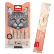 Ласощі Wanpy Creamy Lickable Treats Tuna&Salmon з тунцем, лососем, вітамінами і таурином, для котів, 5×14 г