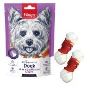 Лакомство Wanpy Duck Jerky & Rawhide Wraps кость с узлами и вяленой уткой, для собак, 100 г