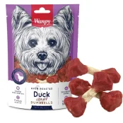 Лакомство Wanpy Duck Jerky Dumbbells гантель с вяленой уткой, для собак, 100 г