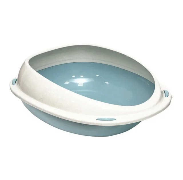 Пластиковий туалет Georplast Shuttle для котів, 45×36×15.5 см, блакитний