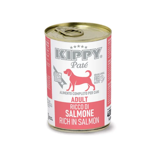 Консервы Kippy Pate Salmon Adult для взрослых собак, паштет с лососем, 400 г